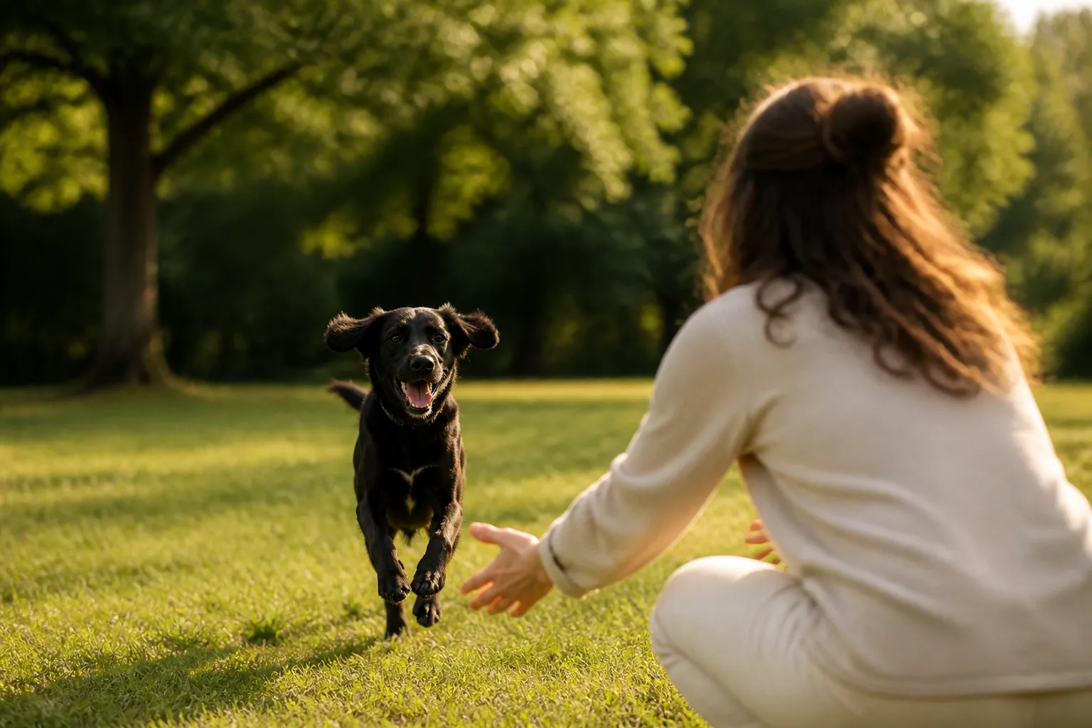 Dog recall training for a come cue worth answering