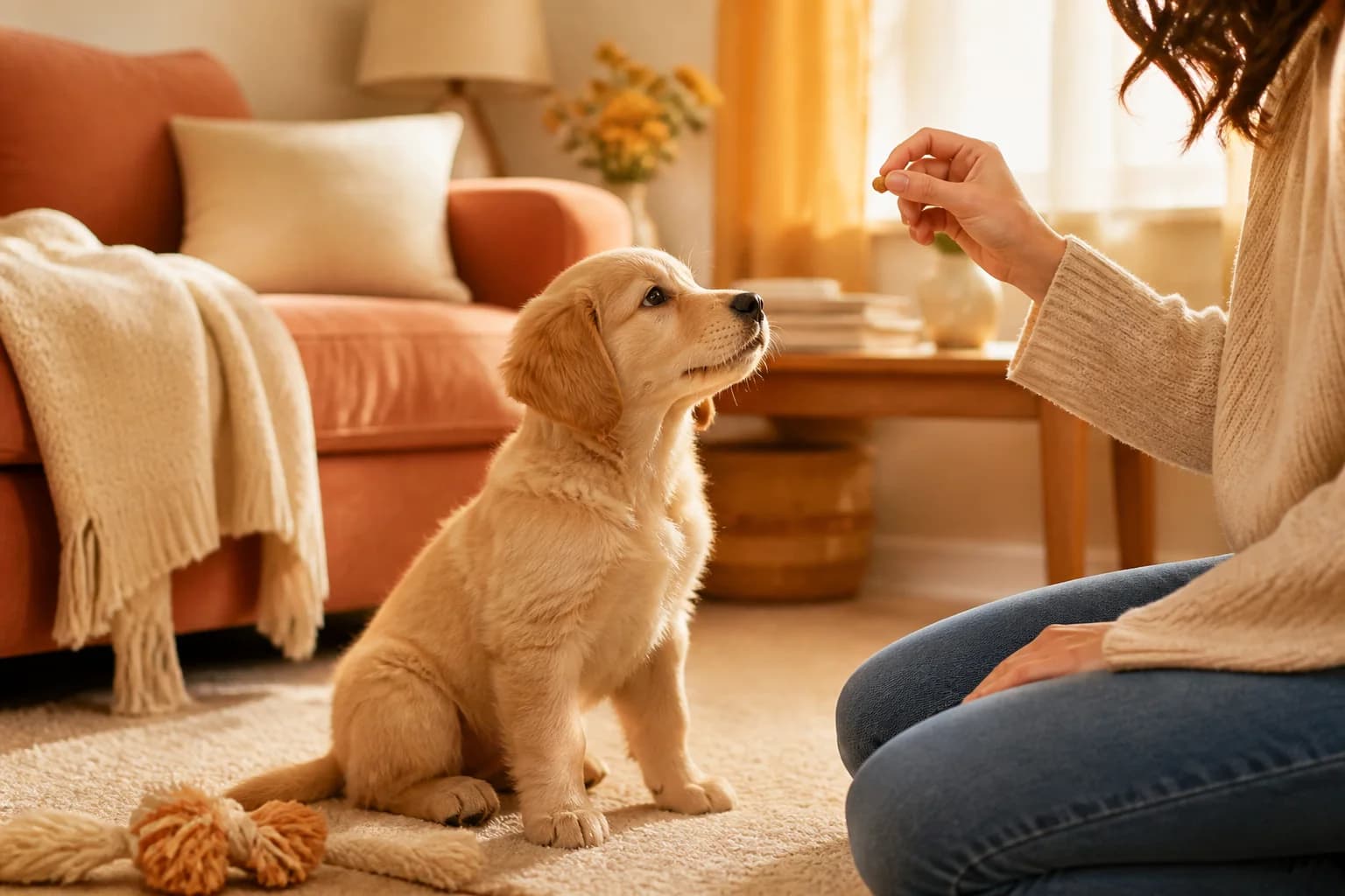 Puppy training at home, your first week plan